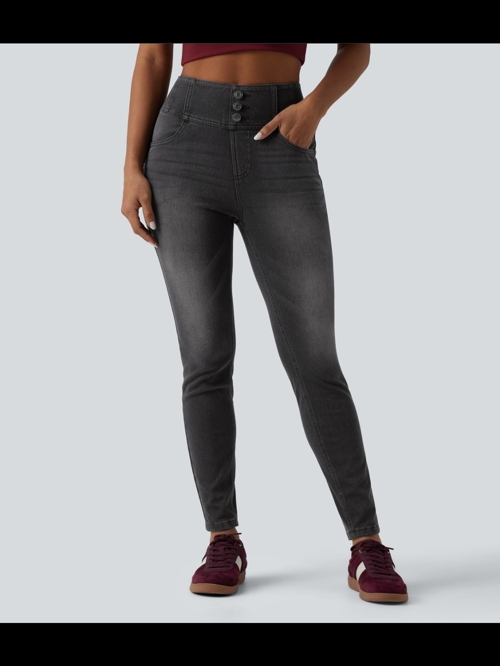 Halara Flex™ High-waisted Casual Skinny Jeans with Pockets